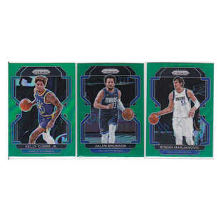 球星卡乌布雷 布伦森 博班绿折射帕尼尼21-22prizm