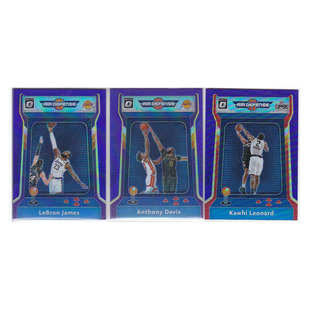 球星卡勒布朗詹姆斯安东尼戴维斯莱昂纳德紫折射帕尼尼20-21optic