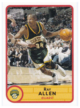 NBA球星卡 雷阿伦 topps 2003/2004/2008