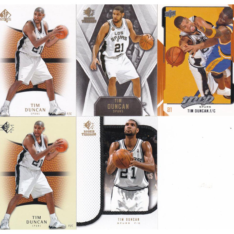 NBA球星卡 蒂姆邓肯 UD 2008 经典老卡马刺退役纪念