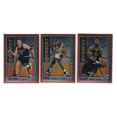 球星卡 基德 大卫罗宾逊 卡尔马龙特卡topps1996finest