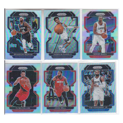 球星卡英格拉姆丹尼尔斯伊巴卡迈克勒姆沃尔哈达威银折21-22prizm