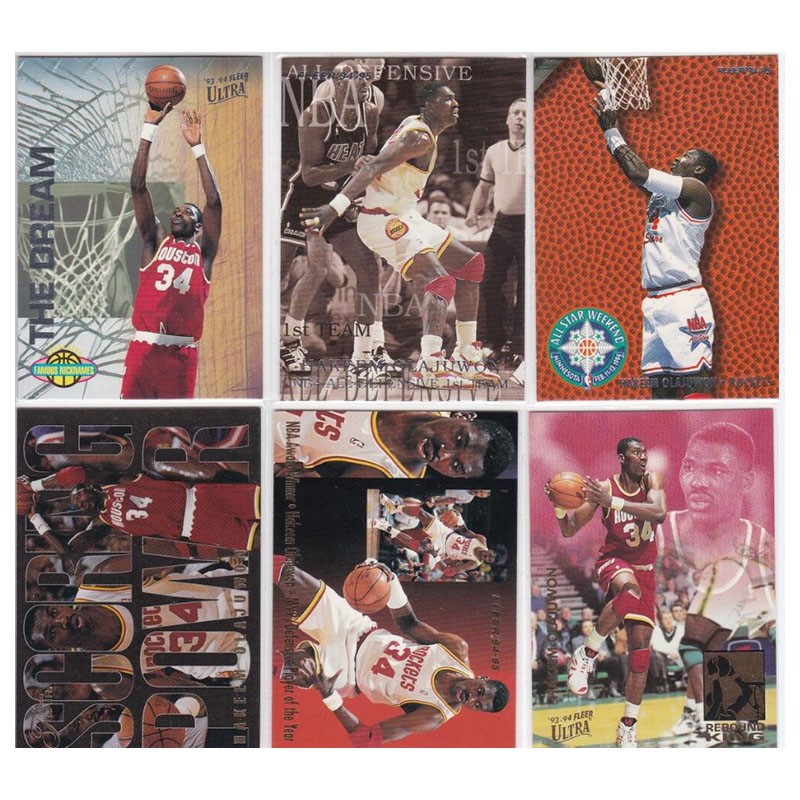 NBA球星卡 fleer 1994 大梦 奥拉朱旺 火箭队