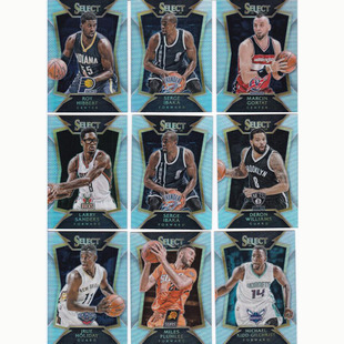 NBA球星卡 panini 14-15 select 折射卡 凑套 詹宁斯 伊巴卡