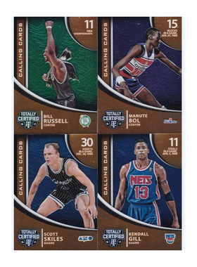NBA球星卡panini16-17卫生巾拉塞尔马努特波尔斯凯尔斯肯达尔吉尔
