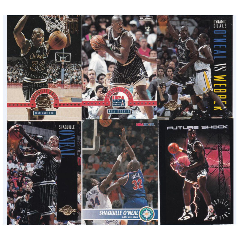 NBA球星卡经典老卡skybox1994大鲨鱼奥尼尔全明星退役名人堂魔术