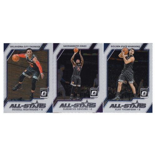 NBA球星卡 panini17-18optic 威少 考辛斯 克莱汤普森 全明星