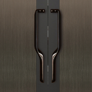 新款酒店高端宴会厅大门拉手古铜色对装包厢门不锈钢把手厂家定制