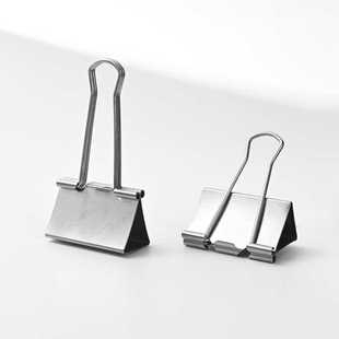 304不锈钢长尾夹工业用防锈耐腐蚀长尾票夹无镀层无烤漆凤尾夹子