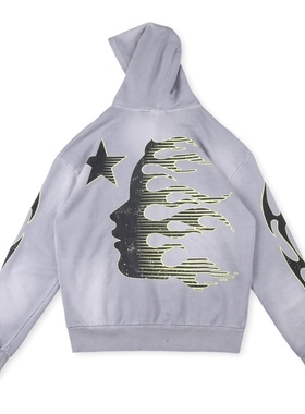 Hellstar Studios brainwashed hoodie 男女新款美式洗水卫衣