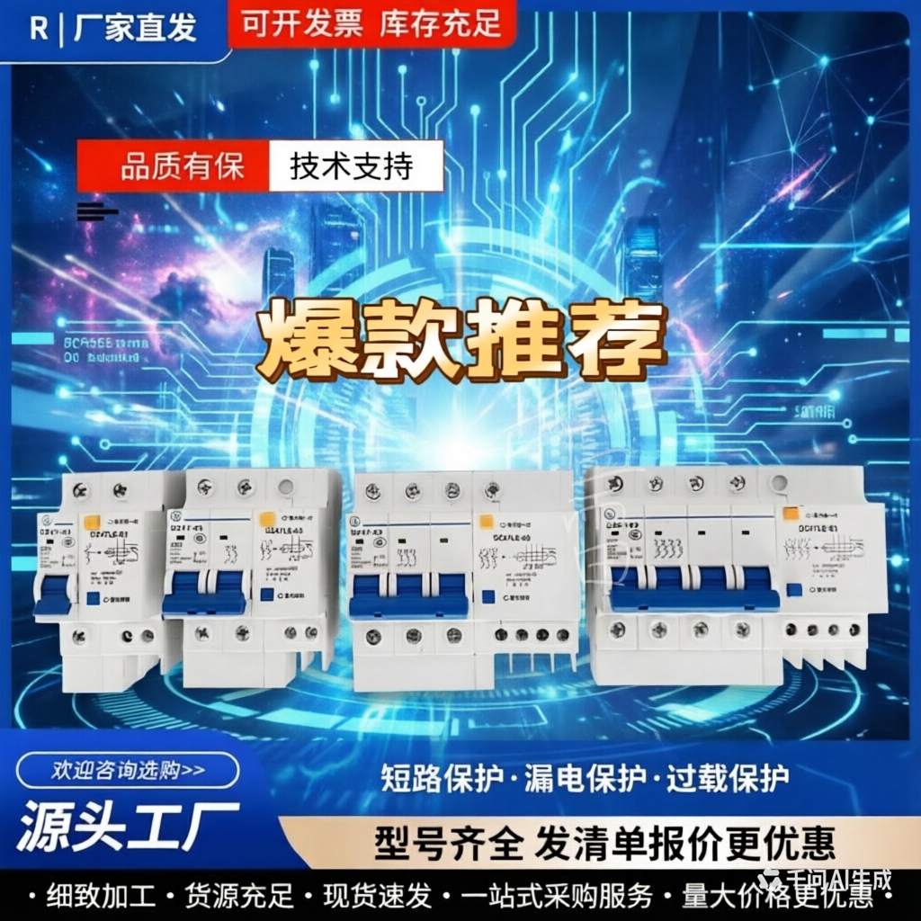 【正品】漏电保护器开关小型断路器空气开关带漏电保护器DZ471-4P