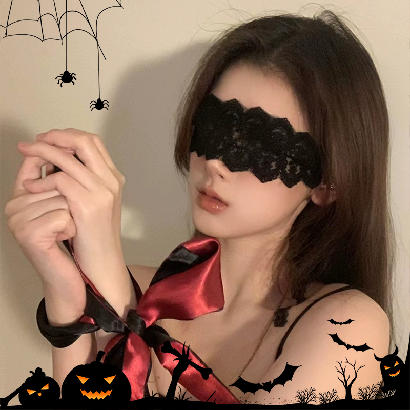 蕾丝眼罩禁欲系情调遮眼布情趣性感遮光蒙眼丝带面纱拍照道具装饰
