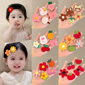 儿童碎发魔术贴刘海贴魔法贴婴儿发夹不伤发胎毛发卡女小月龄头饰