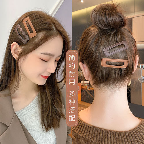 网红2020年新款边夹女韩国侧边夹子头饰碎发发夹后脑勺BB夹发卡子 - 封面