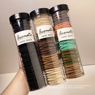 皮筋女扎头发圈头绳头饰2022年新款 女生秋冬绑头发黑色发绳橡皮筋