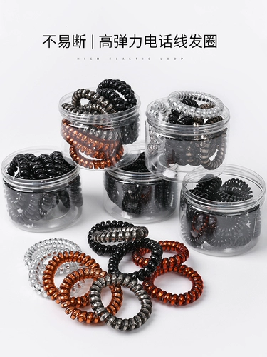 Маленький телефон, резинка для волос, черный аксессуар для волос, в корейском стиле, Южная Корея, простой и элегантный дизайн