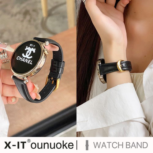 新款真皮摔纹适用手表带