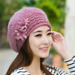秋冬季韩版时尚风加厚保暖毛线帽