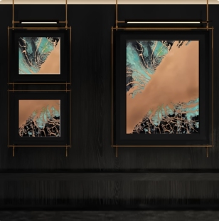 金属杆装饰画客厅沙发背景墙挂画杆餐厅包间酒店客房悬吊画金属杆