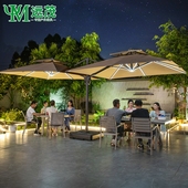 双远茂户外遮阳伞双头罗马伞庭院别墅花园高端室外顶遮阳伞棚