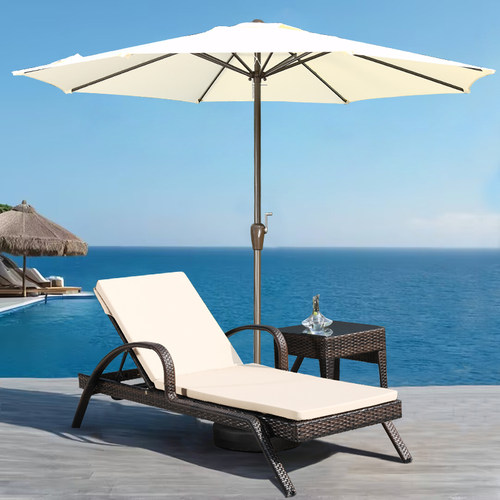 折叠可平躺阳台室外藤编沙滩椅