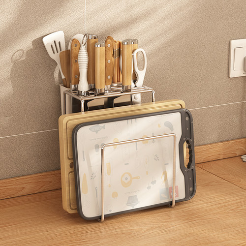 304不锈钢刀架砧板架免安装