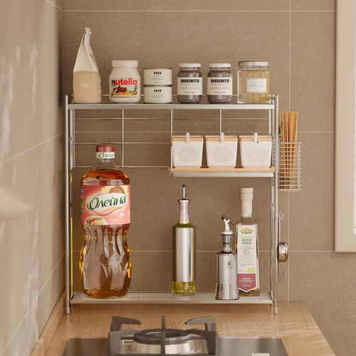 日式304不锈钢调料架窄款省空间