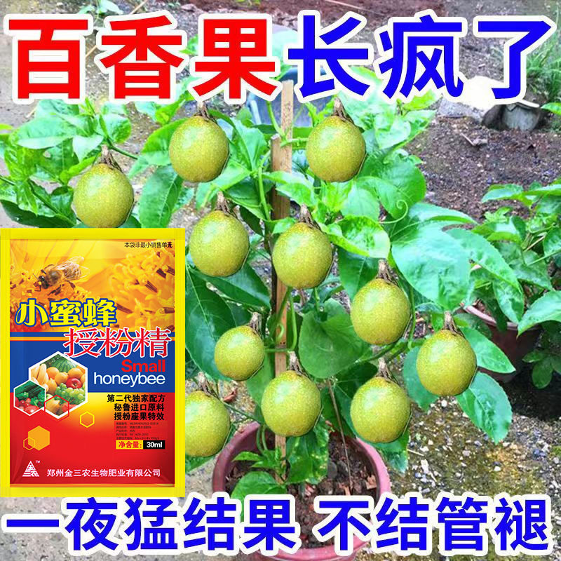 百香果用肥结满枝授粉保花坐果增产家庭阳台盆栽绿叶壮根有机肥