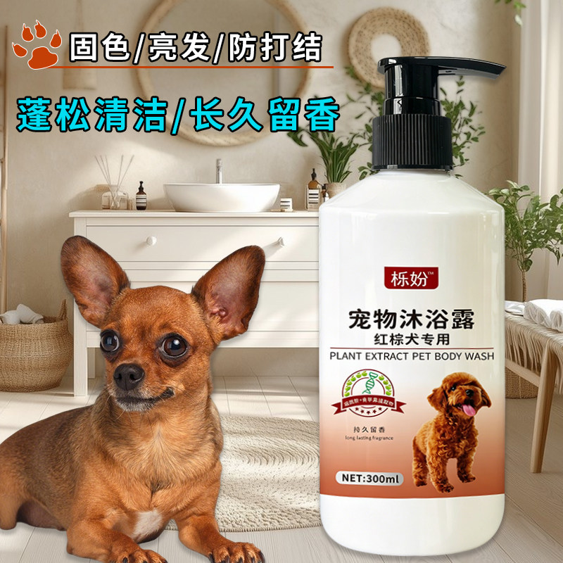 红棕犬沐浴露除臭持久留香低敏狗狗沐浴香波贵宾犬红棕犬