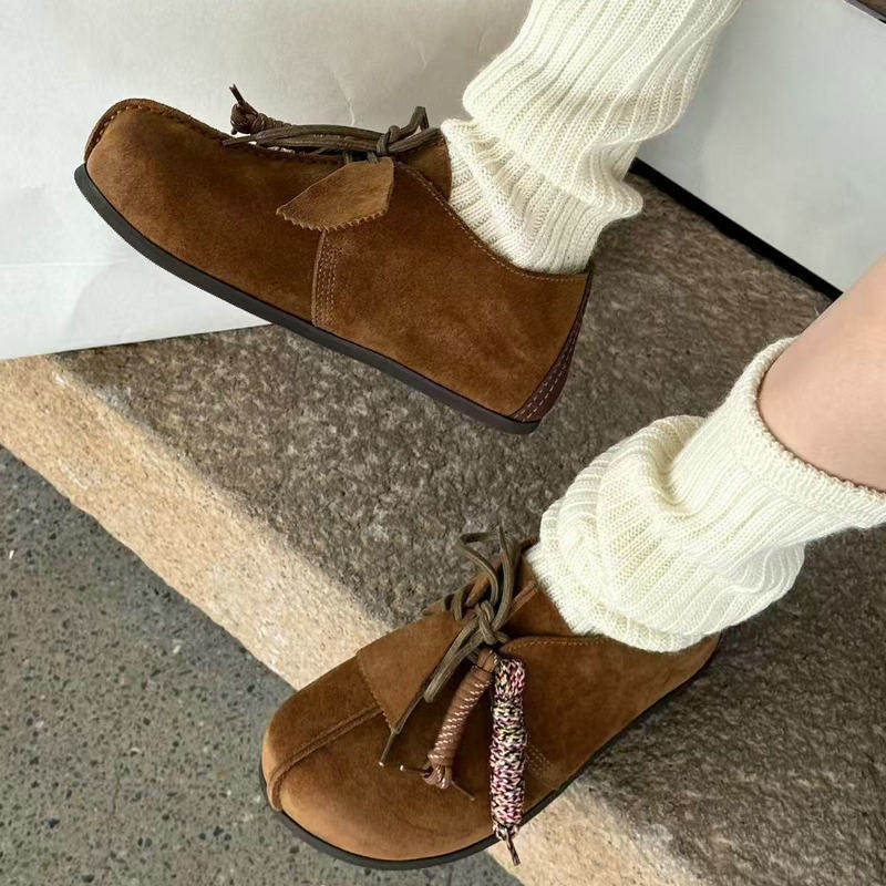 诗歌兰女鞋2025年秋新款真皮圆头厚底勃肯鞋百搭休闲复古软底单鞋,女鞋,勃肯鞋/软木鞋,淘宝优惠券,粉丝福利购,淘宝优惠卷