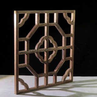 复古风中式实木投影窗户窗格美食茶叶糕点拍照道具拍摄光影背景板