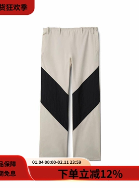 ASICS亚瑟士NOVALIS系列撞色宽松直筒休闲运动长裤情侣 KIKO