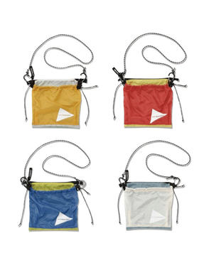 and wander 25SS upcycle sacoche户外轻便防水拼色单肩斜挎包