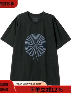 SOUTH2 WEST8 25SS Crew Neck Tee黑色透气速干宽松圆领短袖T恤