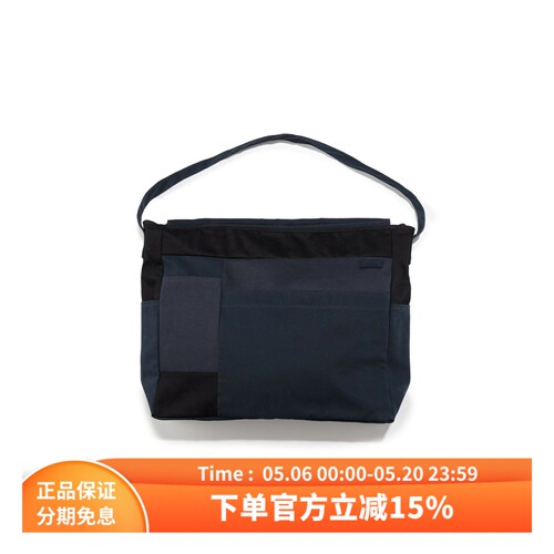 nanamica棉帆布斜挎通勤单肩包
