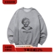 Liberaiders 25FW CREWNECK复古水洗做旧印花灰色宽松圆领卫衣