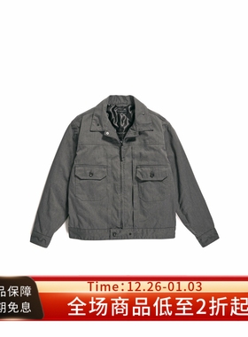 ENGINEERED GARMENTS(EG)23FW Trucker Jacket灰色宽松短款夹克