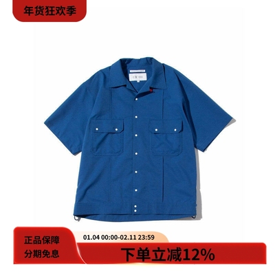 F/CE.透气防水宽松短袖衬衫