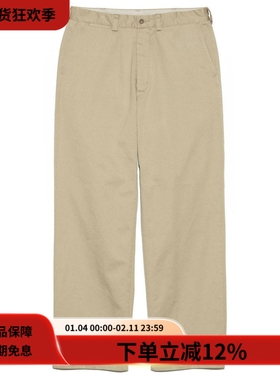 nanamica 25FW Wide Straight Chino Pants宽松直筒斜纹布休闲裤