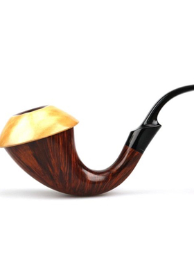 意大利Mimmo Provenzano 米莫石楠木葫芦式手工烟斗收藏级 深色