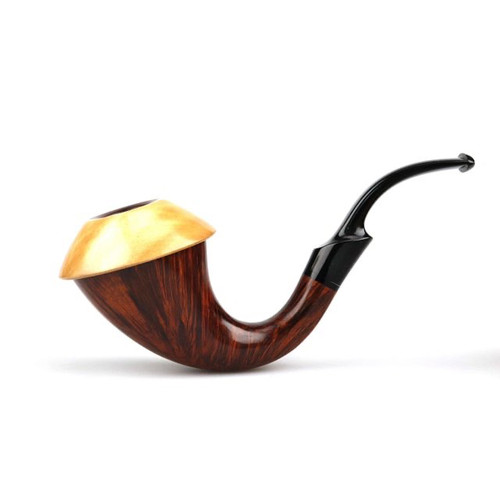 意大利Mimmo Provenzano 米莫石楠木葫芦式手工烟斗收藏级 深色