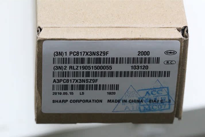 PC817X3NSZ9F  光耦  隔离器 直插  晶体管输出 全新现货 50mA