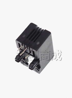 95001水晶头母座黑色 RJ11立式电话插座180度  52-4P4C 6P6C 8P8C
