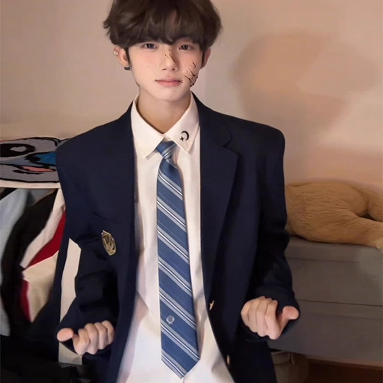 常春藤学院风日系dk西装制服高级感十八岁成年礼服男生衣服jk套装