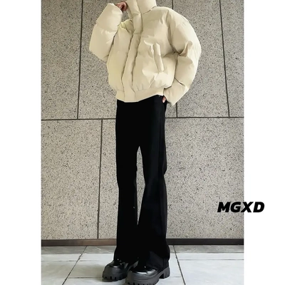 麻瓜兄弟短款PU皮棉服男款冬季加厚立领面包服外套棉衣高级感袄