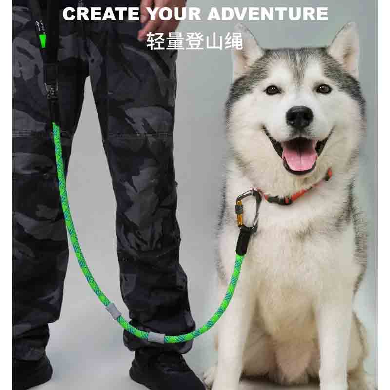 BeauGo狗狗牵引绳狗绳大型犬牵引绳登山训练短绳万向大狗链子