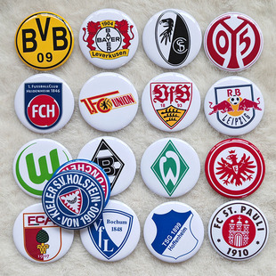 德国足球甲级联赛Bundesliga德甲俱乐部队徽标识徽章胸牌多特蒙德