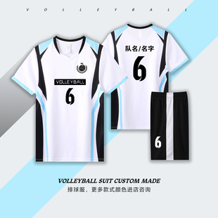 2025新款速干排球服套装男定制比赛训练服女团队训练队服短袖球衣
