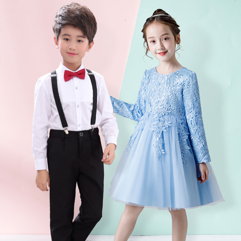 六一儿童演出服男女童公主裙