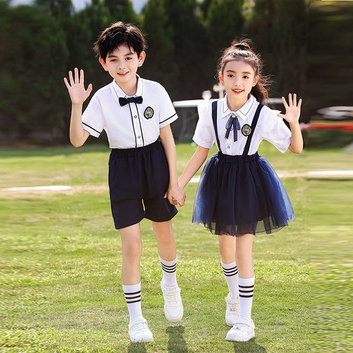 六一儿童表演服小学生诗歌朗诵合唱舞台演出服夏季儿童毕业照班服